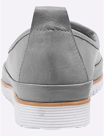 Mocassins Semelle Intérieure Amovible En Cuir - Taille Standard - Helline