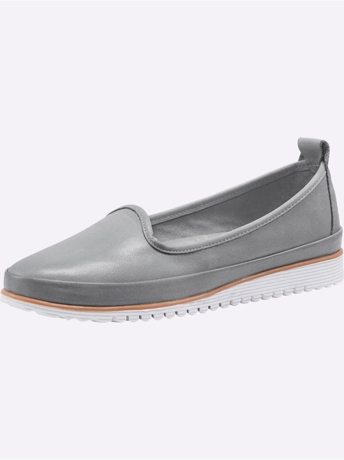 Mocassins Semelle Intérieure Amovible En Cuir - Taille Standard - helline - Kiabi