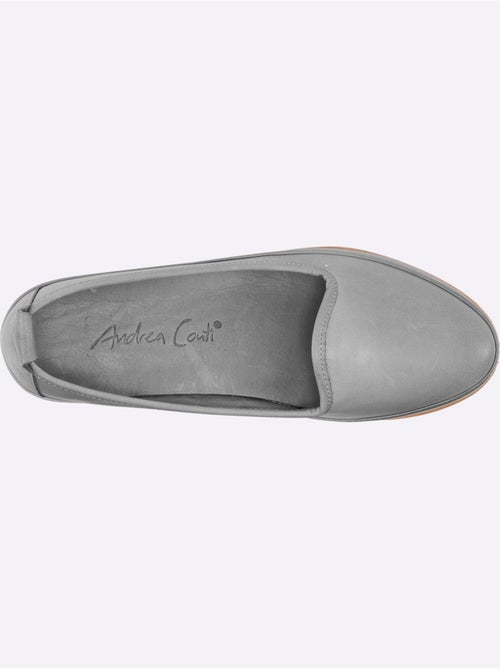 Mocassins Semelle Intérieure Amovible En Cuir - Taille Standard - helline - Kiabi