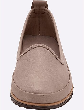 Mocassins Semelle Intérieure Amovible En Cuir - Taille Standard - Helline