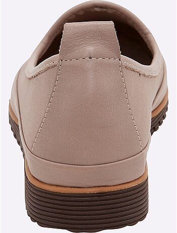 Mocassins Semelle Intérieure Amovible En Cuir - Taille Standard - Helline