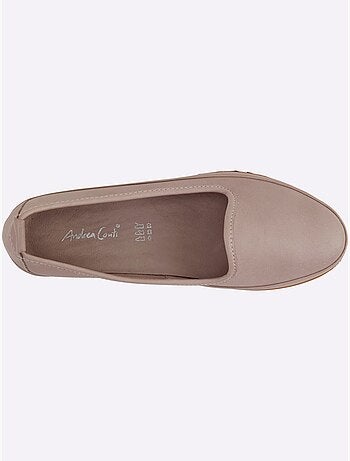 Mocassins Semelle Intérieure Amovible En Cuir - Taille Standard - Helline