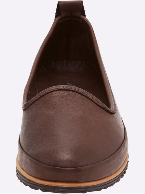 Mocassins Semelle Intérieure Amovible En Cuir - Taille Standard - helline - Kiabi