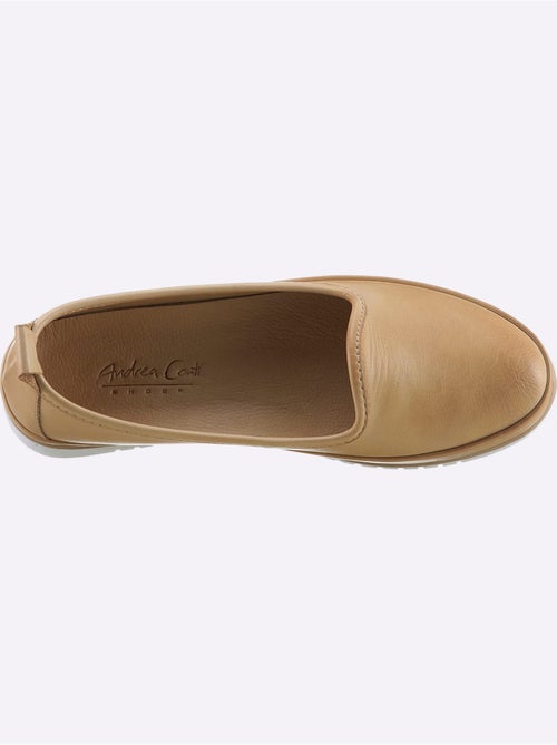 Mocassins Semelle Intérieure Amovible En Cuir - Taille Standard - helline - Kiabi