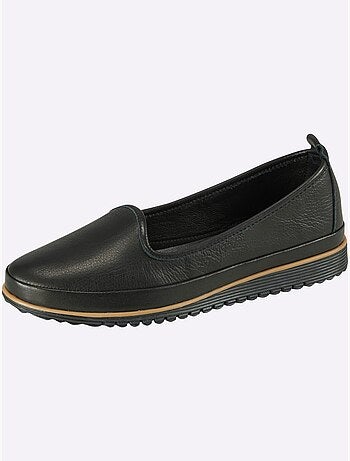 Mocassins Semelle Intérieure Amovible En Cuir - Taille Standard - helline