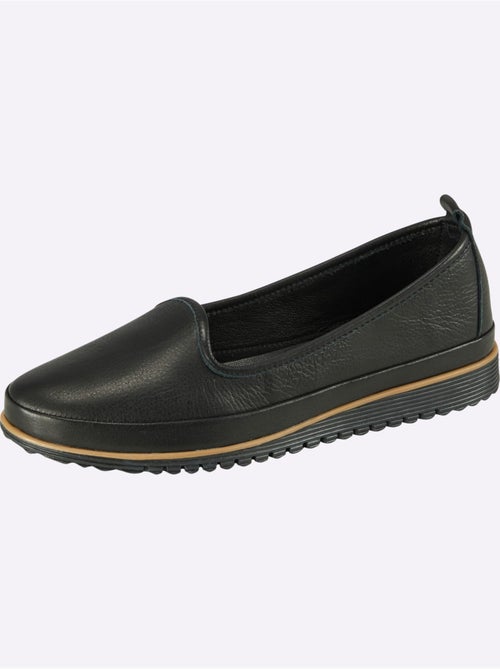 Mocassins Semelle Intérieure Amovible En Cuir - Taille Standard - helline - Kiabi