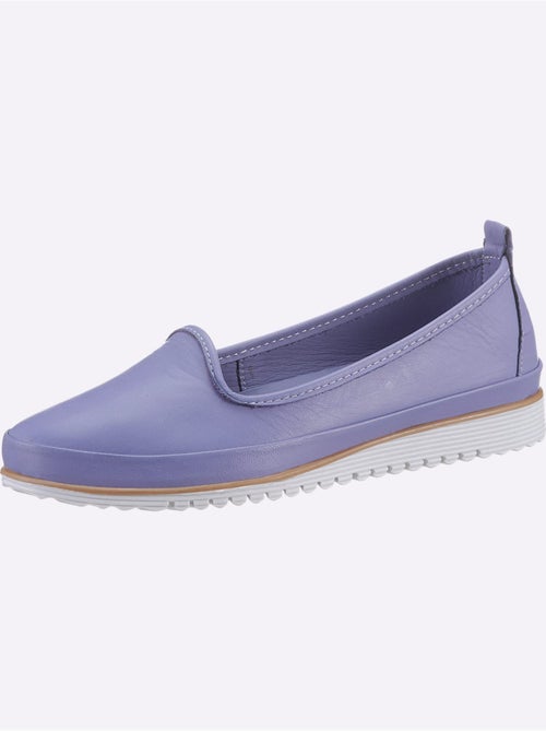 Mocassins Semelle Intérieure Amovible En Cuir - Taille Standard - helline - Kiabi
