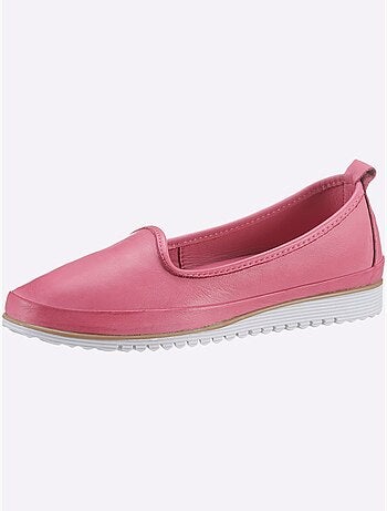 Mocassins Semelle Intérieure Amovible En Cuir - Taille Standard - helline