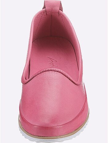 Mocassins Semelle Intérieure Amovible En Cuir - Taille Standard - helline