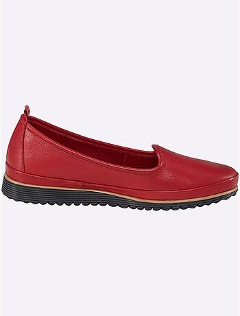 Mocassins Semelle Intérieure Amovible En Cuir - Taille Standard - Helline