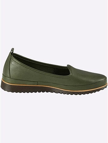 Mocassins Semelle Intérieure Amovible En Cuir - Taille Standard - helline