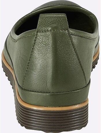 Mocassins Semelle Intérieure Amovible En Cuir - Taille Standard - helline