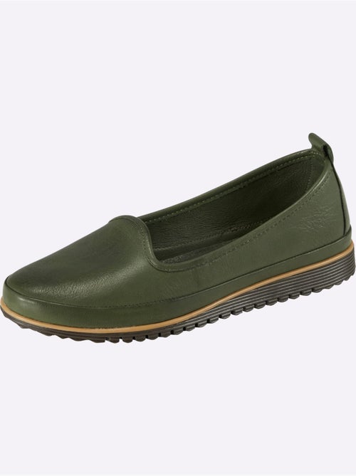 Mocassins Semelle Intérieure Amovible En Cuir - Taille Standard - helline - Kiabi