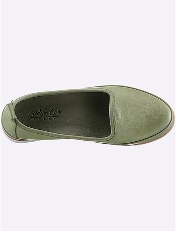 Mocassins Semelle Intérieure Amovible En Cuir - Taille Standard - Helline