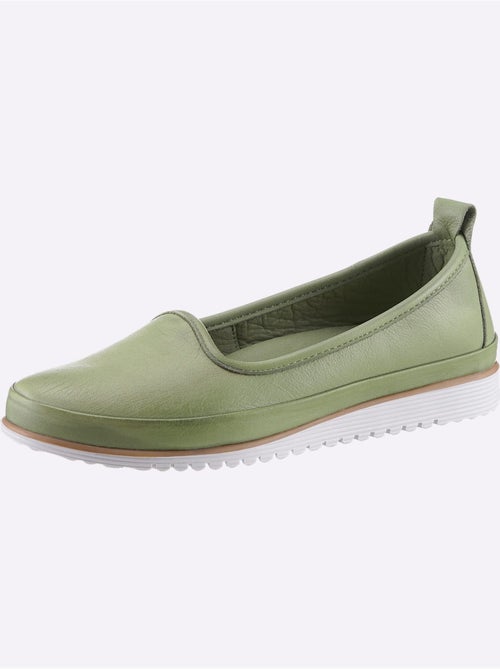 Mocassins Semelle Intérieure Amovible En Cuir - Taille Standard - helline - Kiabi