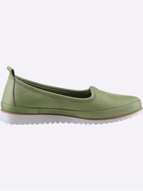 Mocassins Semelle Intérieure Amovible En Cuir - Taille Standard - helline - Kiabi