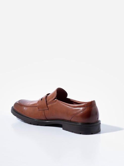 Mocassins simili cuir, patte ton sur ton - AFIBEL - Kiabi