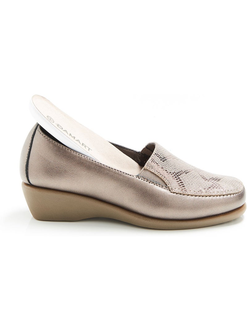 Mocassins souples - Damart Doré - Kiabi