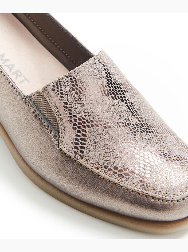 Mocassins souples - Damart Doré - Kiabi