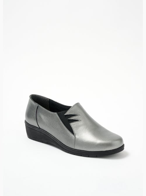 Mocassins souples élastiqués largeur confort - Afibel - Kiabi