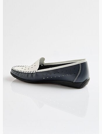 Mocassins souples largeur confort cuir