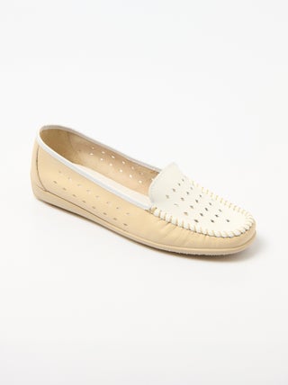 Mocassins souples largeur confort cuir
