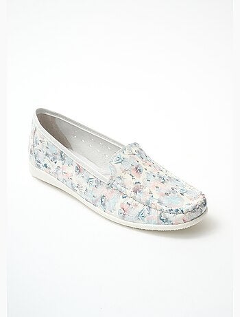 Mocassins souples largeur confort cuir