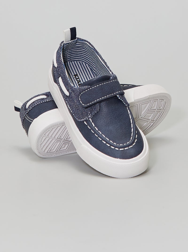 Mocassins style 'bateau' bleu - Kiabi