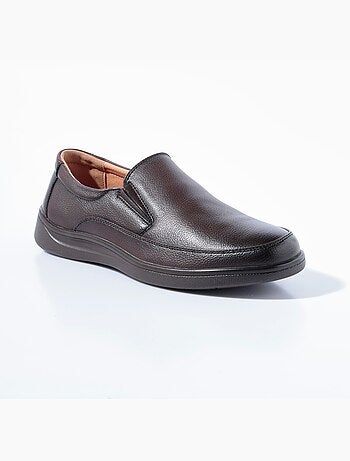 Mocassins style loafers en simili cuir