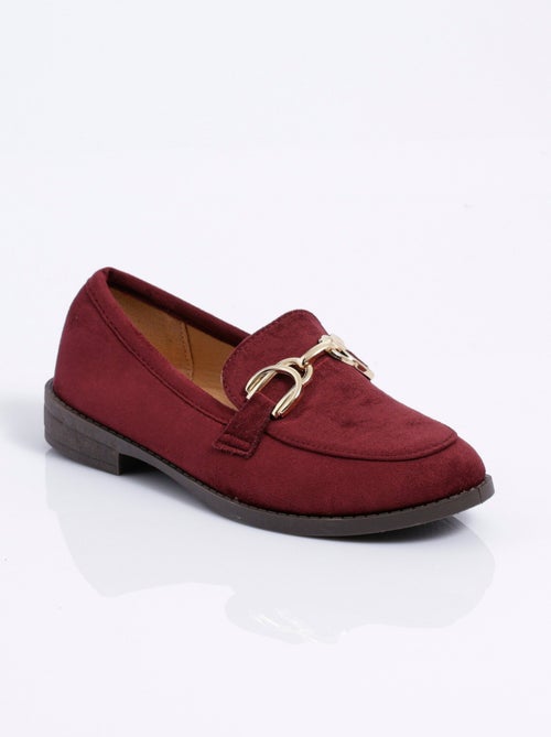 Mocassins suédine avec bride en métal - AFIBEL - Kiabi