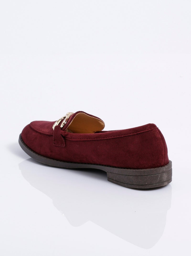 Mocassins suédine avec bride en métal - AFIBEL Bordeaux - Kiabi