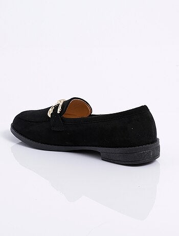 Mocassins suédine avec bride en métal - AFIBEL