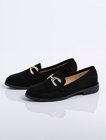 Mocassins suédine avec bride en métal - AFIBEL
