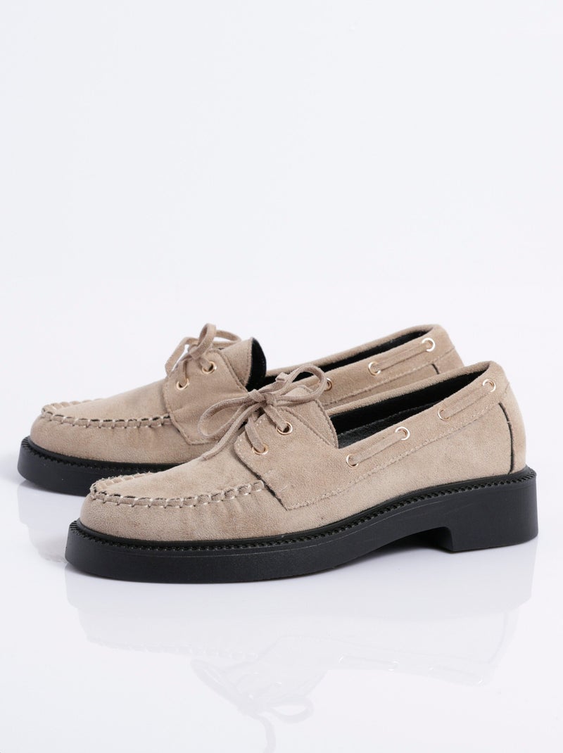 Mocassins tendance avec semelle épaisse - AFIBEL Beige - Kiabi