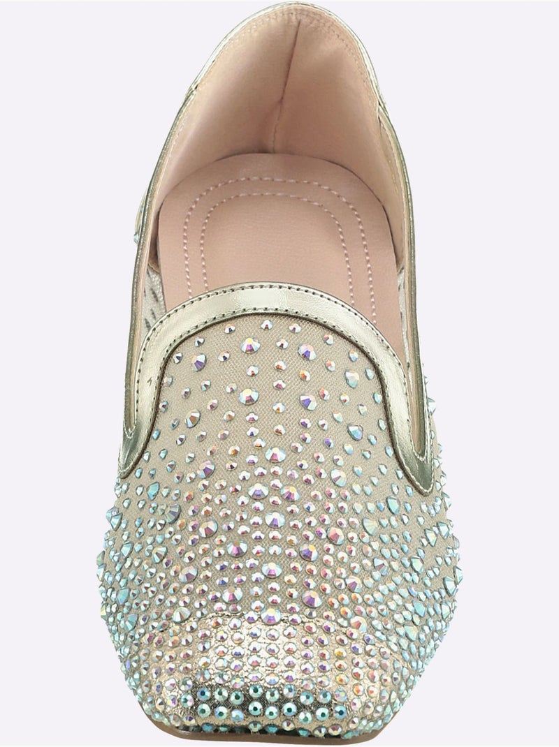 Mocassins Textile - Taille Standard - helline Gris Rose - Kiabi