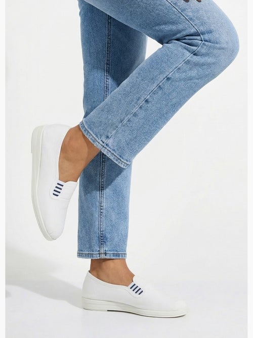 Mocassins toile largeur confort - Afibel - Kiabi Mocassins toile largeur confort - Afibel - Kiabi
