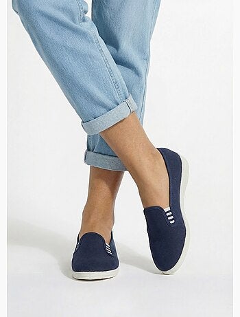 Mocassins toile largeur confort - Afibel