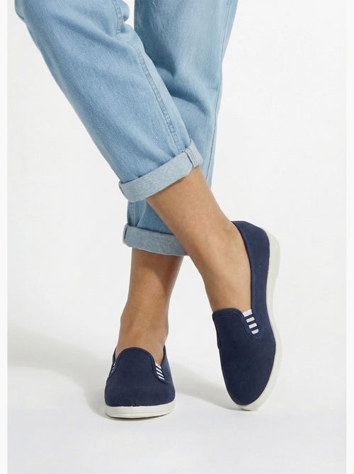 Mocassins toile largeur confort - Afibel - Kiabi