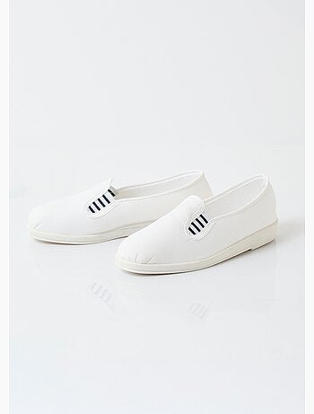Mocassins toile largeur confort
