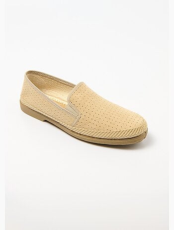 Mocassins toile perforée élastiqués - Afibel