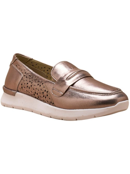 Mocassins tout cuir motifs ajourés - PEDICONFORT - Kiabi