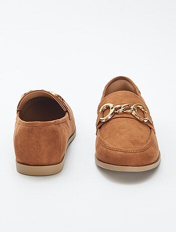 Mocassins type bateau en suédine