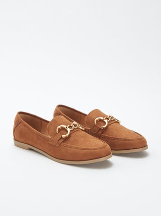 Mocassins type bateau en suédine