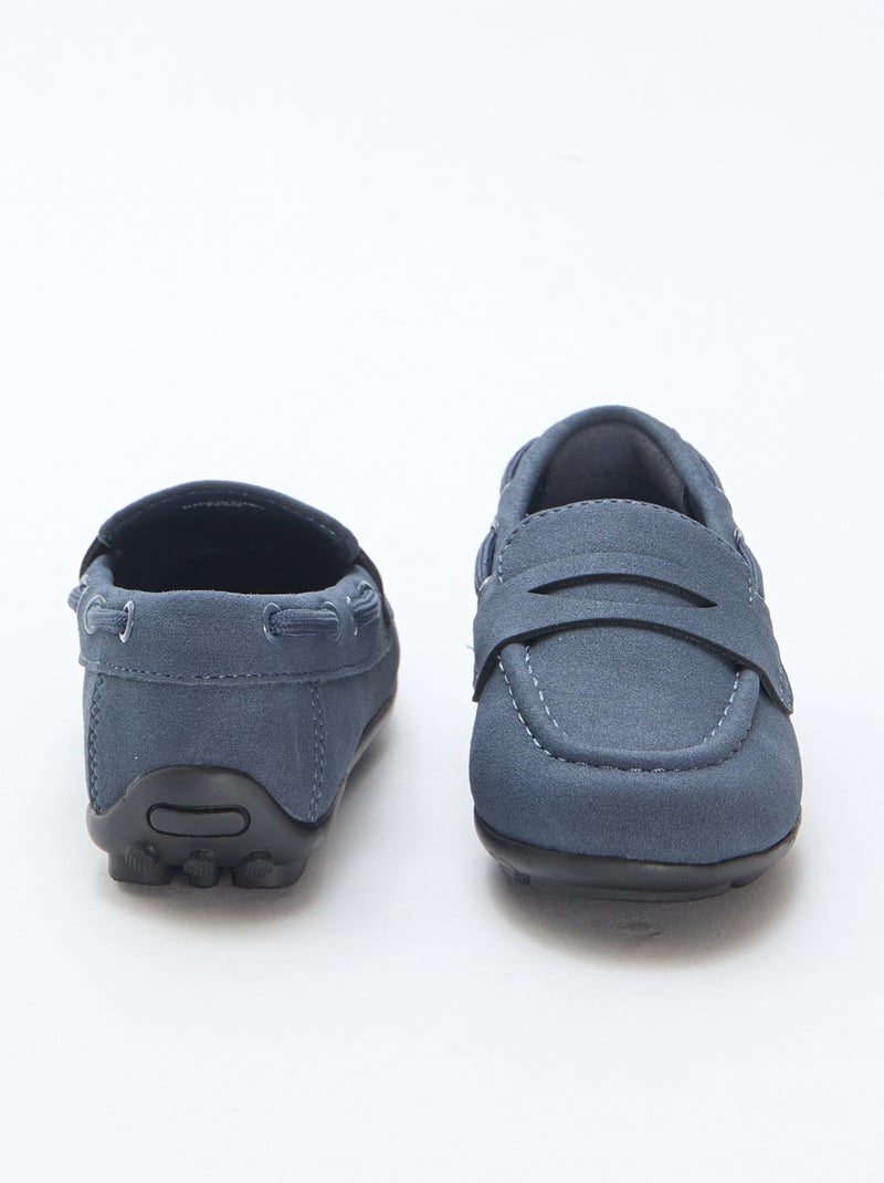 Mocassins unis Marine - Kiabi