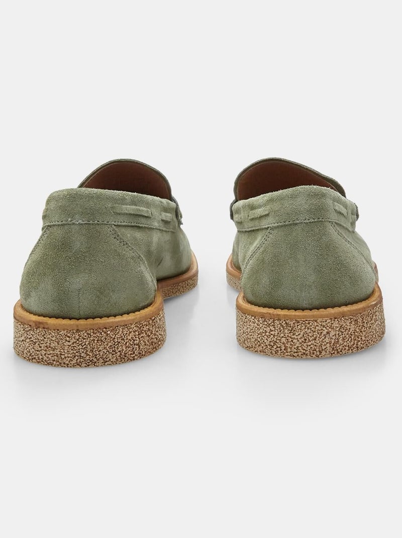 Mocassins urbains Bata Vert - Kiabi