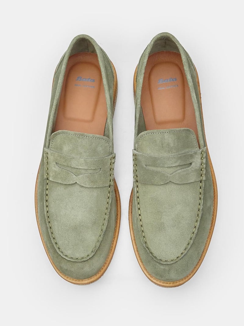 Mocassins urbains Bata Vert - Kiabi