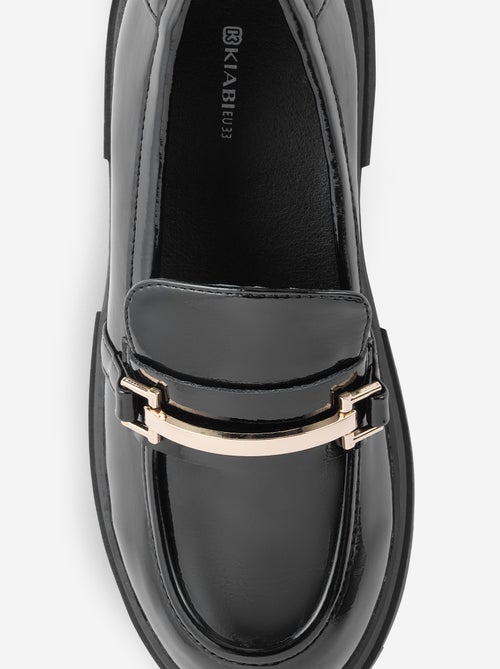 Mocassins vernies avec semelles crantées - Kiabi