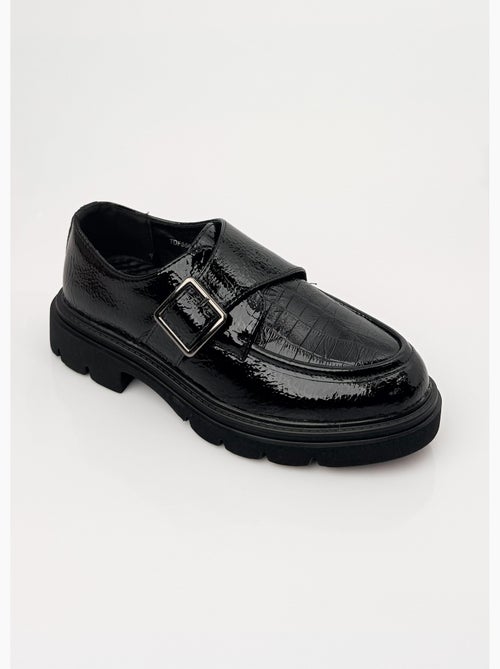 Mocassins vernis à boucle semelle chunky - afibel - Kiabi