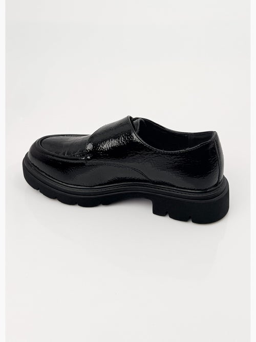 Mocassins vernis à boucle semelle chunky - afibel - Kiabi