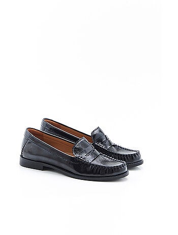 Mocassins vernis effet plissé - damart